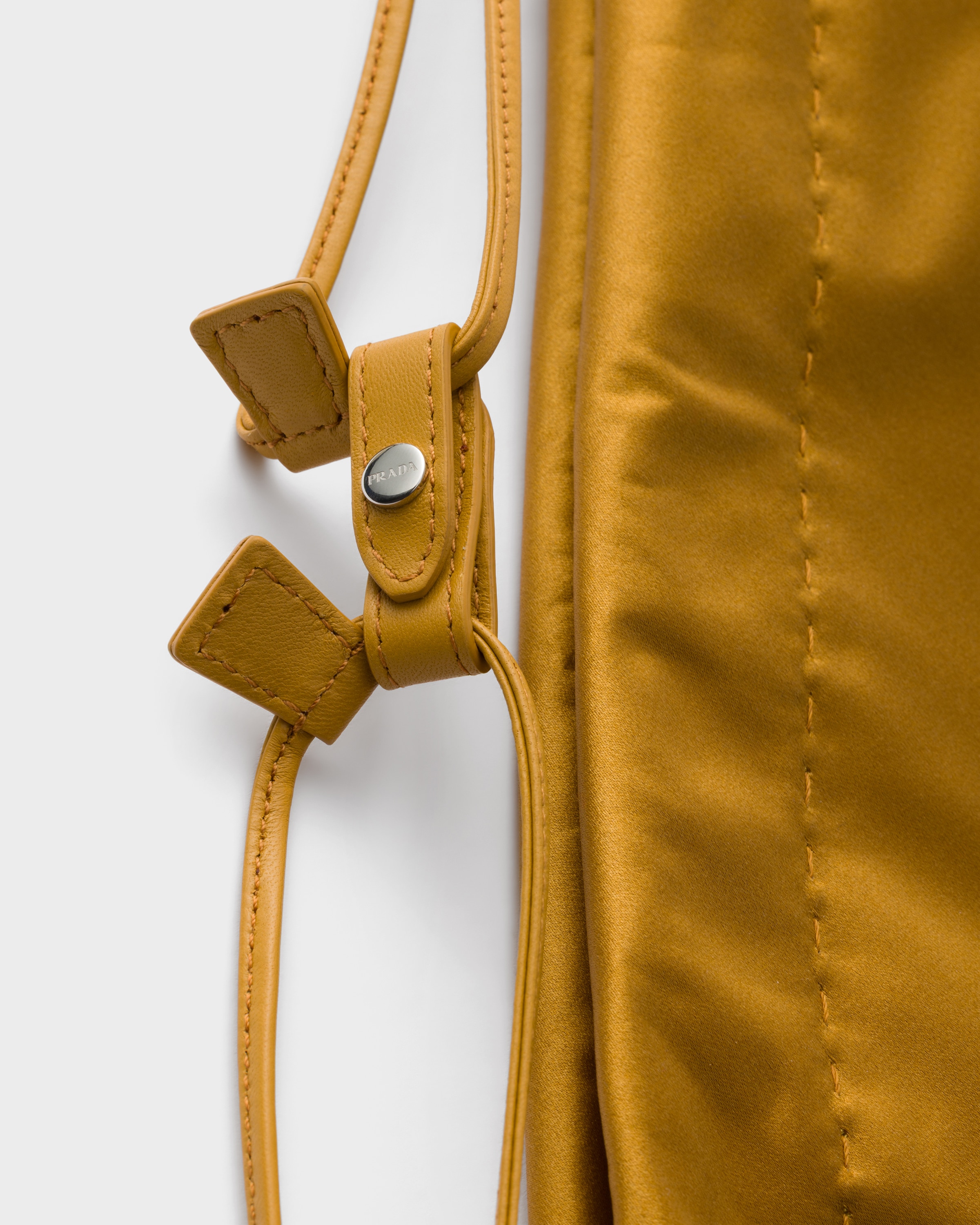 Whiskey Prada Wish silk duchesse pouch | PRADA - Saudi Arabia