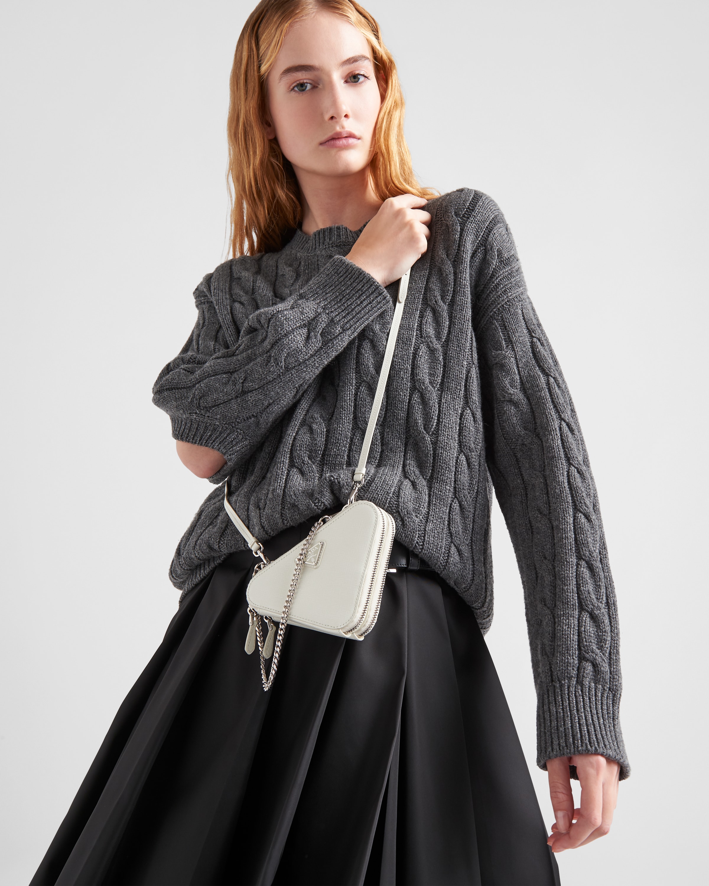 Saffiano leather mini pouch