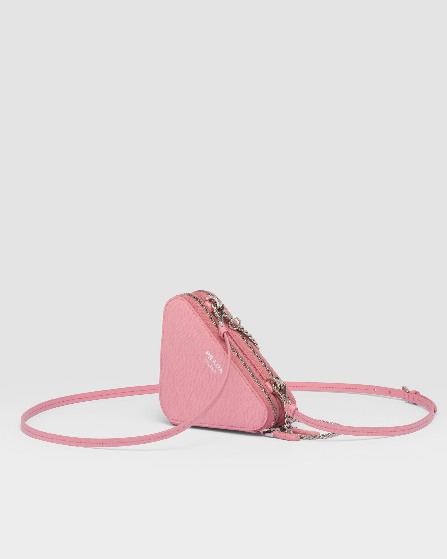 PRA MINI 23 BAG IN PETAL PINK SAFFIANO LEATHER