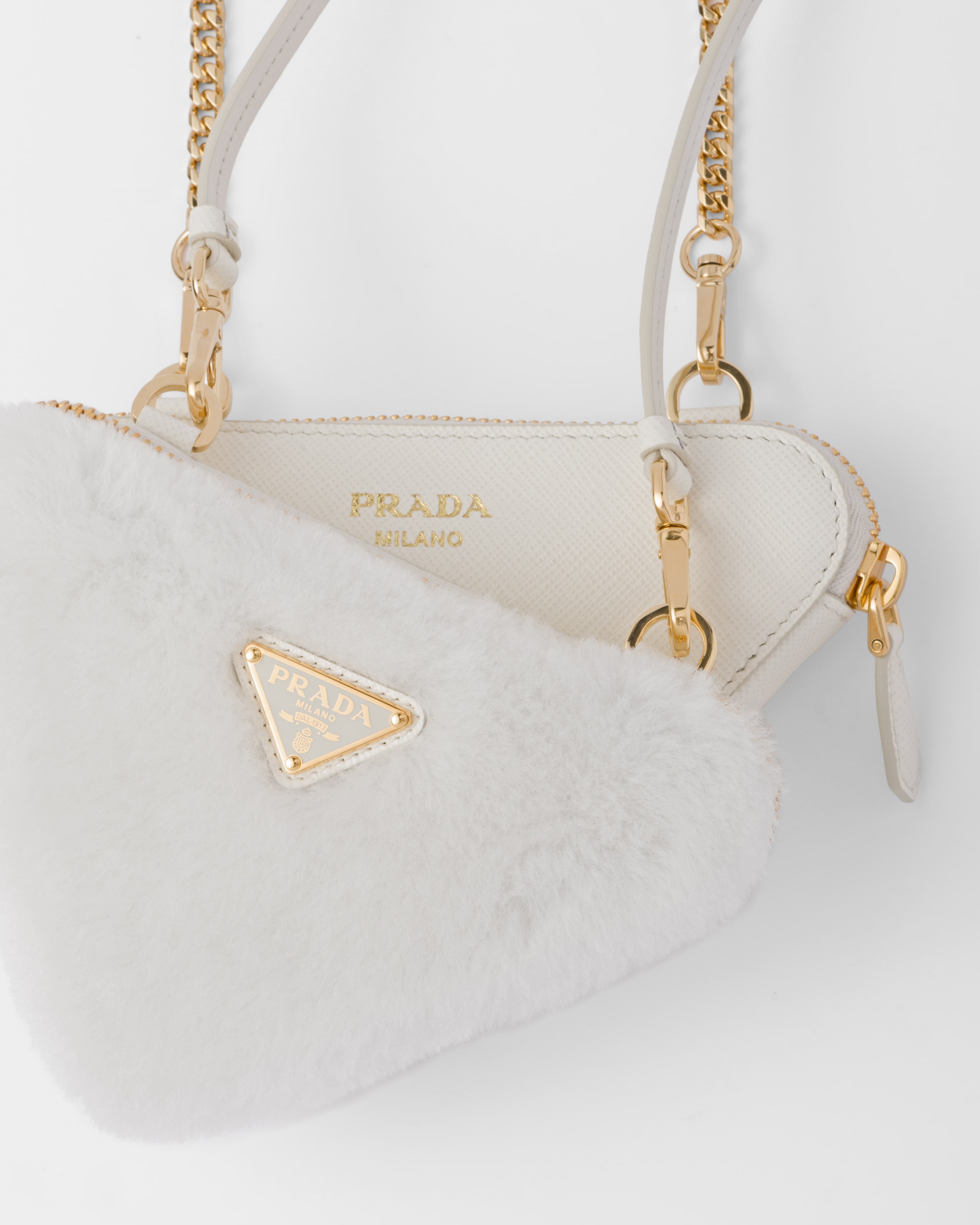Prada shearling bag online