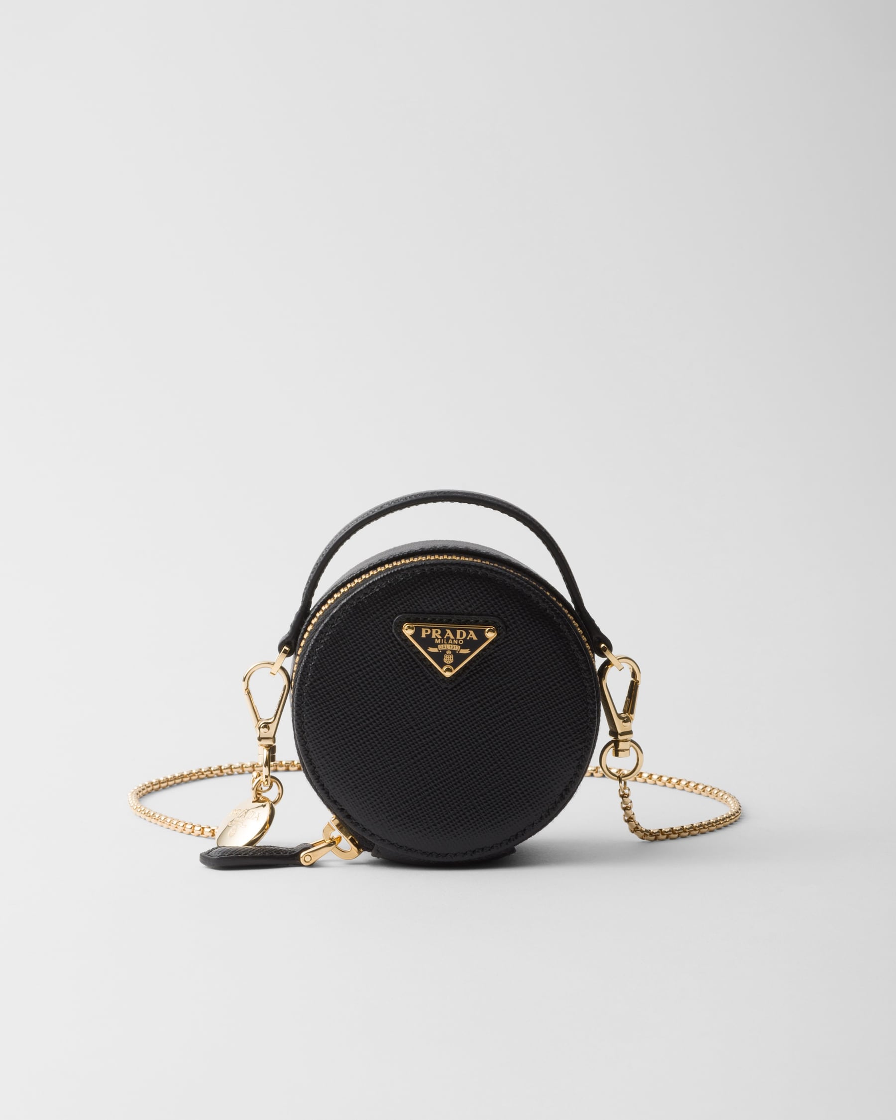 Black Saffiano Leather Mini-pouch | PRADA