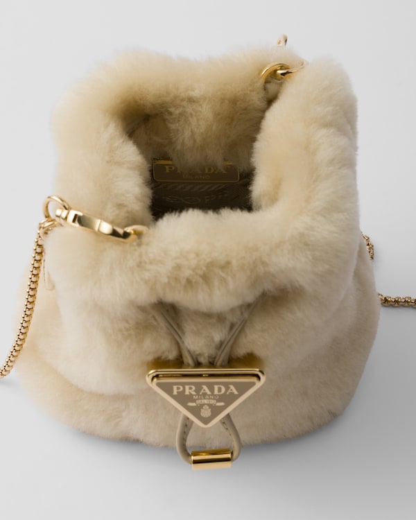 Sheepskin mini pouch - Ecru Sheepskin mini pouch - Ecru