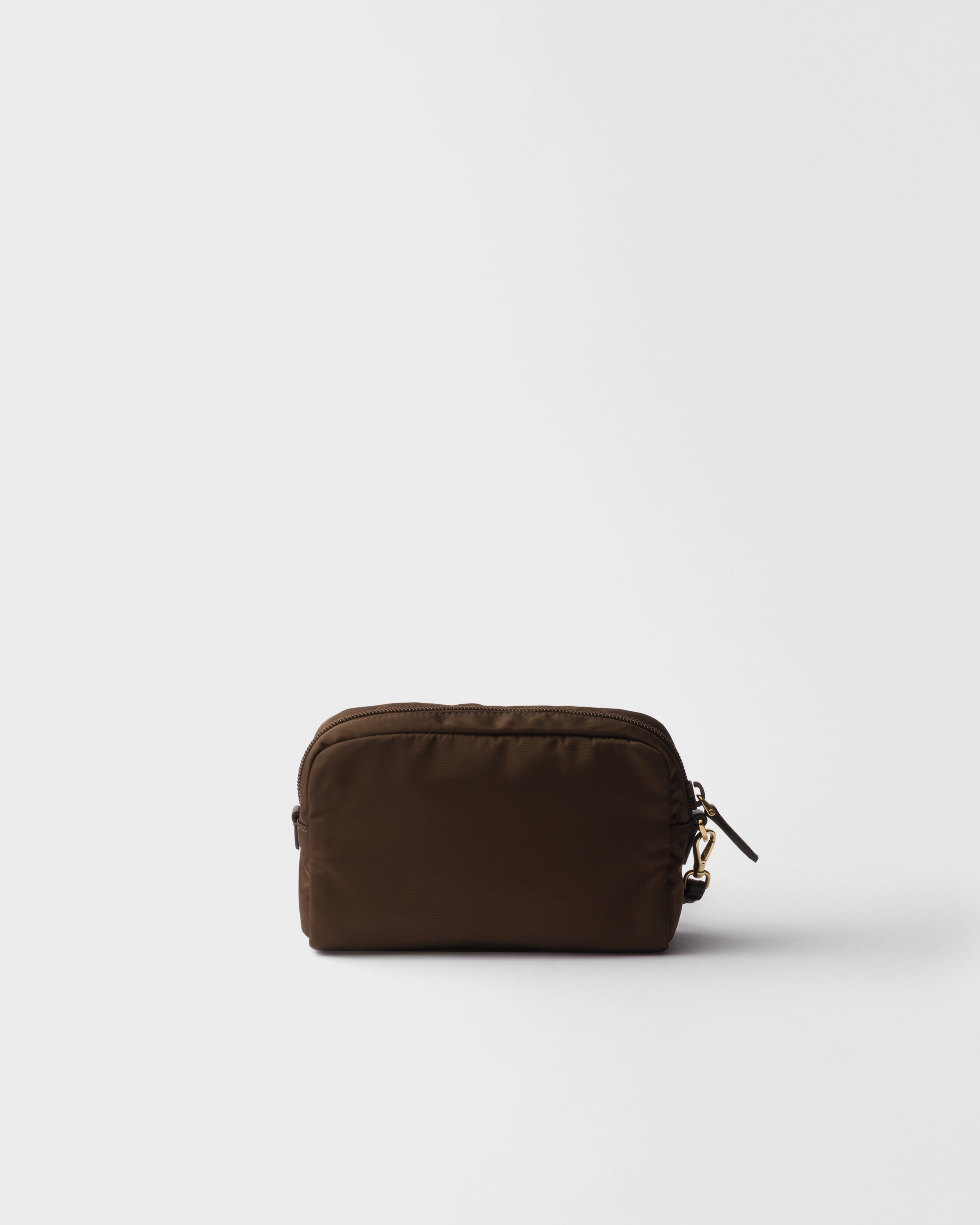 PRADA ナイロン ポーチ　ブラウン　TABACCO Burnt Brown Small Re-Nylon pouch | PRADA - Spain