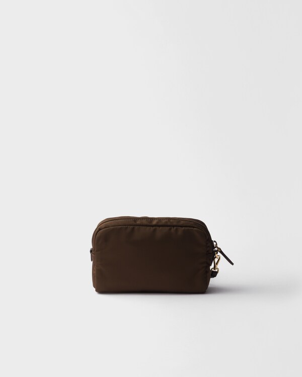 Small Re-Nylon pouch - Burnt Brown Small Re-Nylon pouch - Burnt Brown