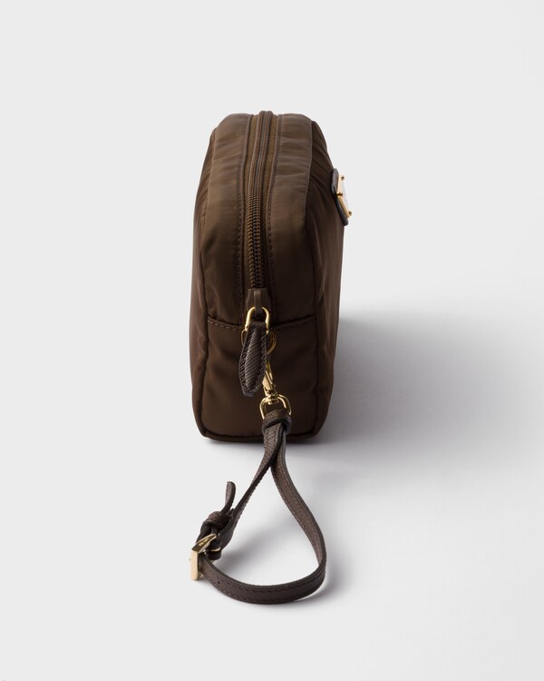 Small Re-Nylon pouch - Burnt Brown Small Re-Nylon pouch - Burnt Brown