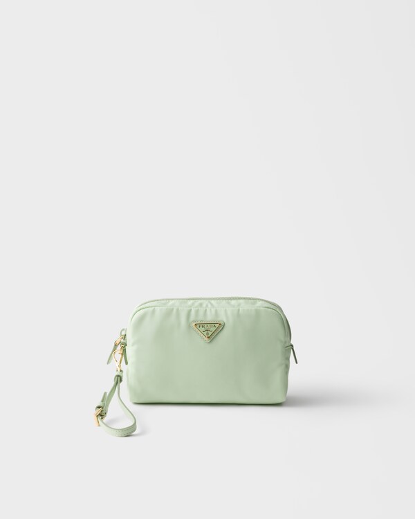 Small Re-Nylon pouch - Aqua Small Re-Nylon pouch - Aqua