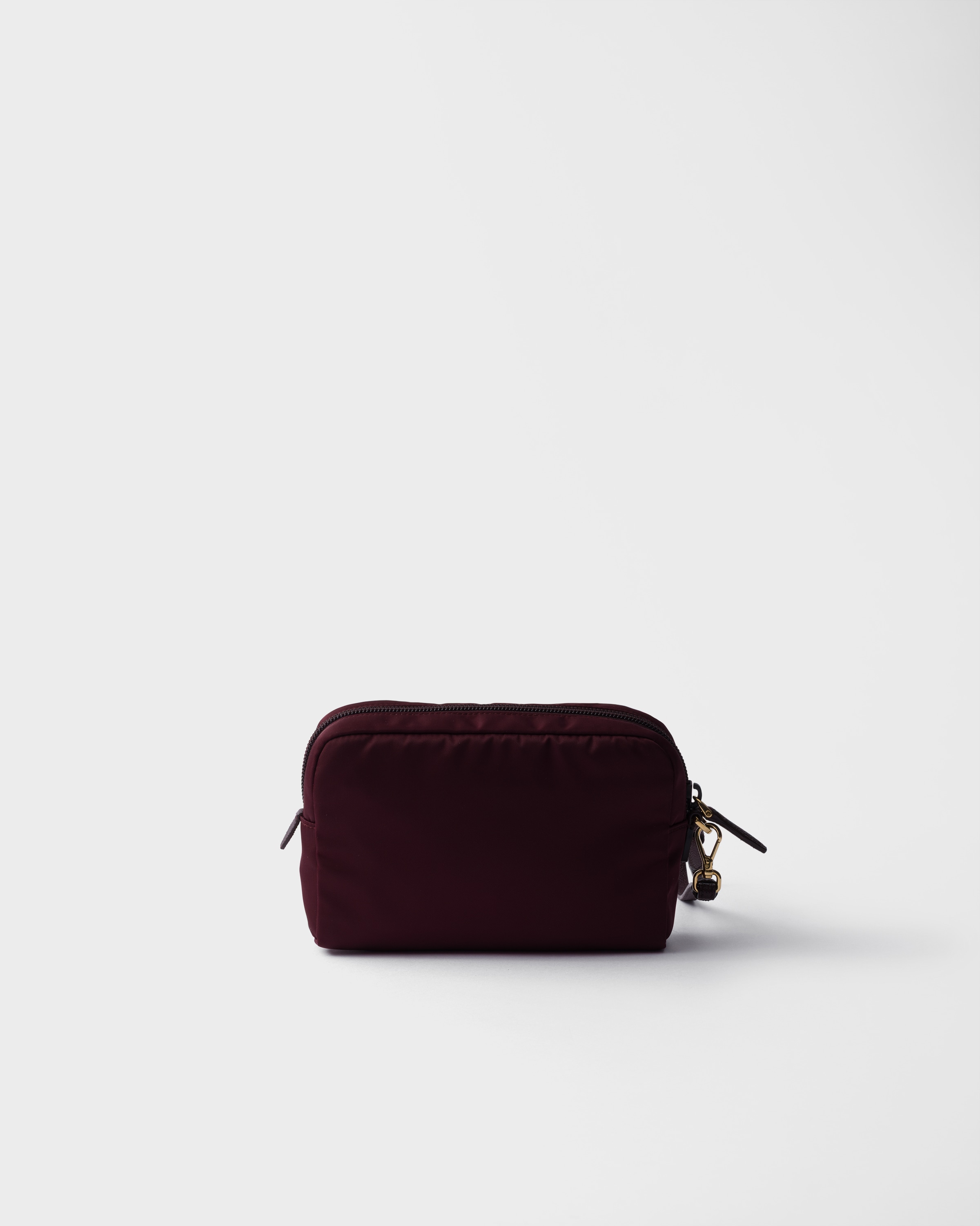 Burgundy Small Re-Nylon pouch | PRADA