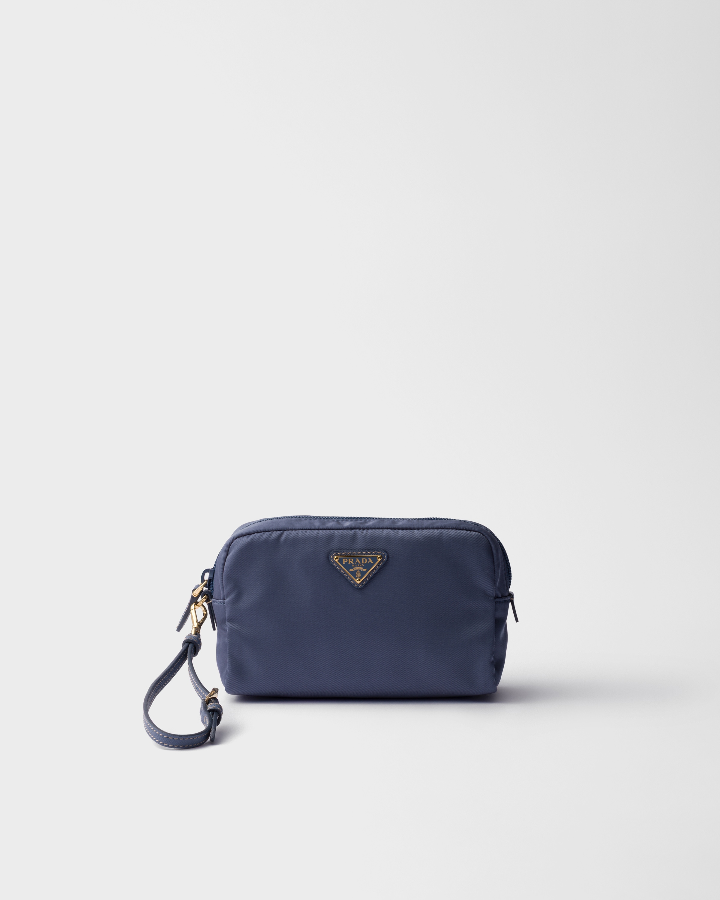 Aviation Blue Small Re-nylon Pouch | PRADA