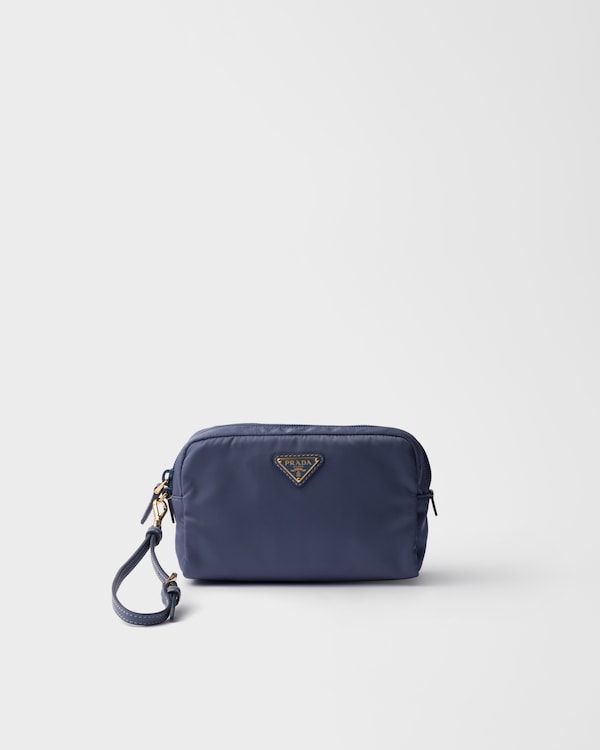 Small Re-Nylon pouch - Aviation Blue Small Re-Nylon pouch - Aviation Blue