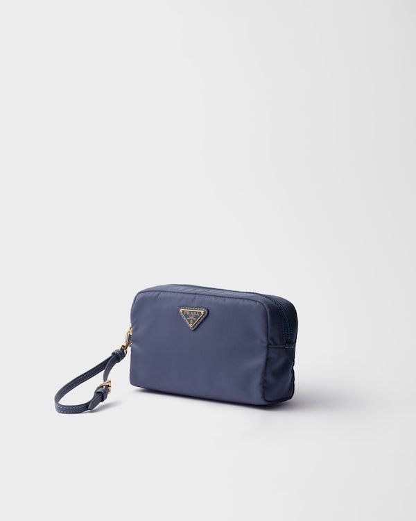 Small Re-Nylon pouch - Aviation Blue Small Re-Nylon pouch - Aviation Blue