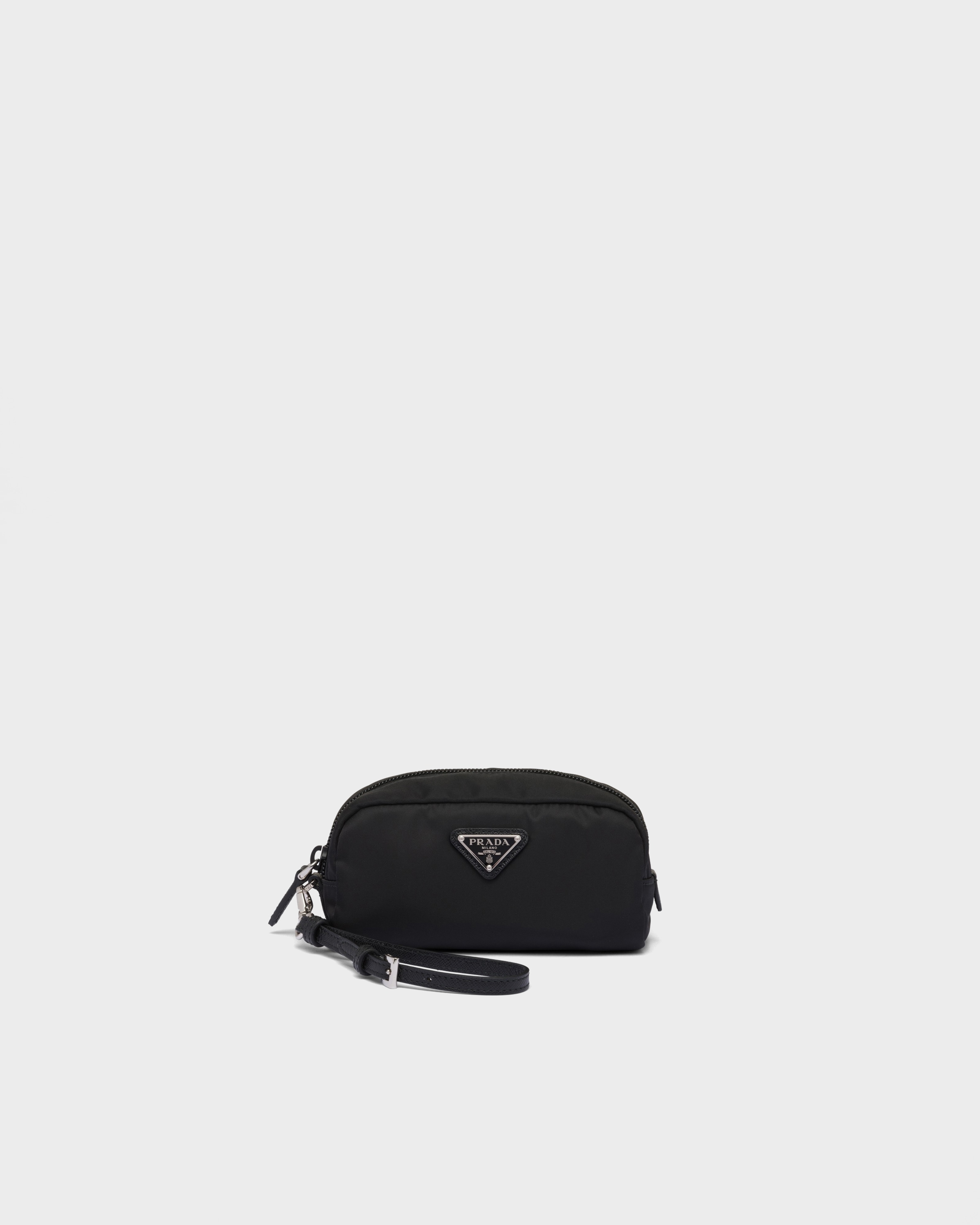 Prada Necessaire Mini In Re-nylon, Donna, Nero