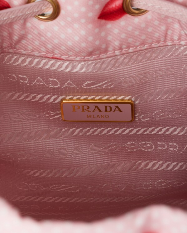 Printed Re-Nylon pouch - Alabaster Pink Printed Re-Nylon pouch - Alabaster Pink