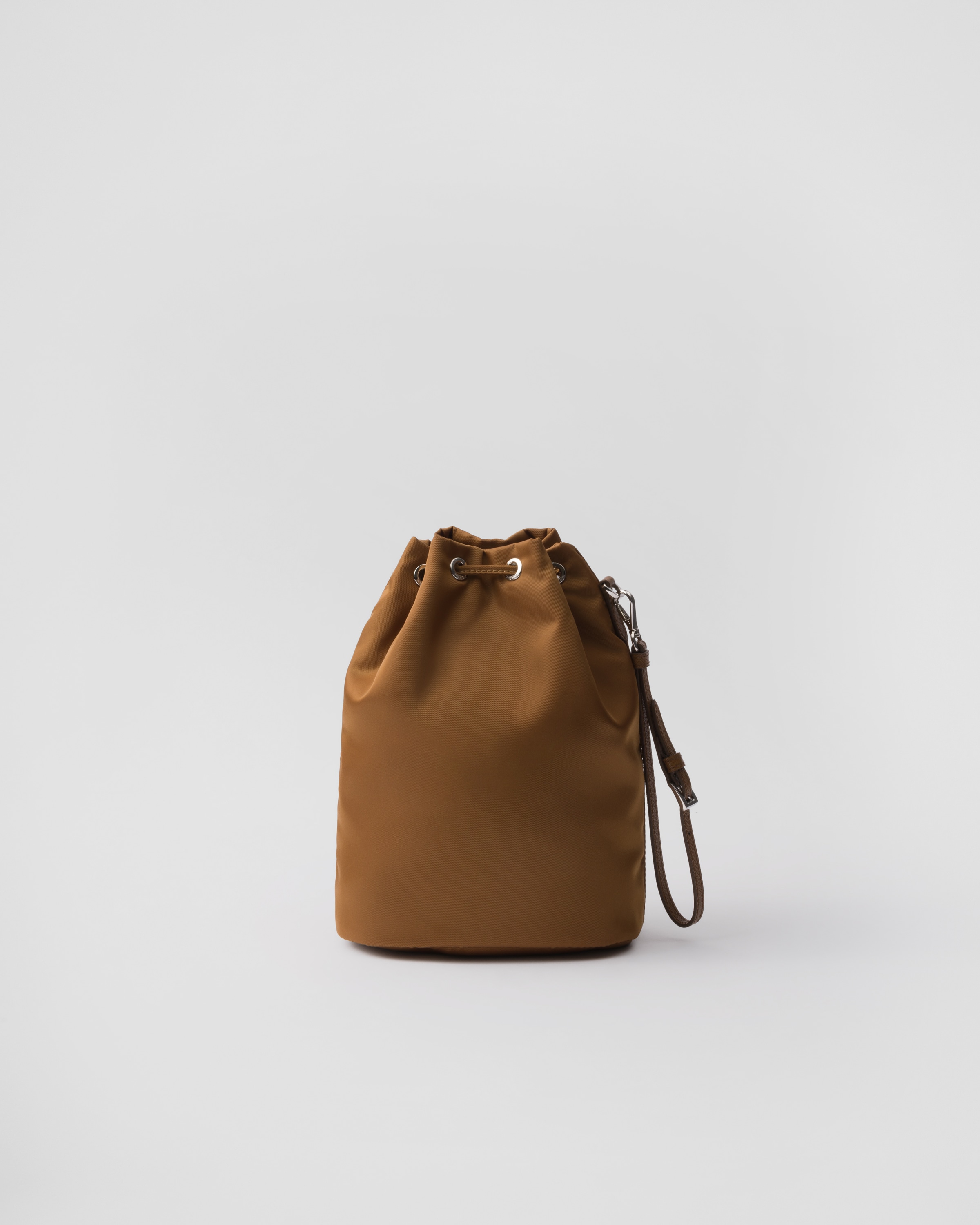 Prada Re-nylon Pouch In Brandy
