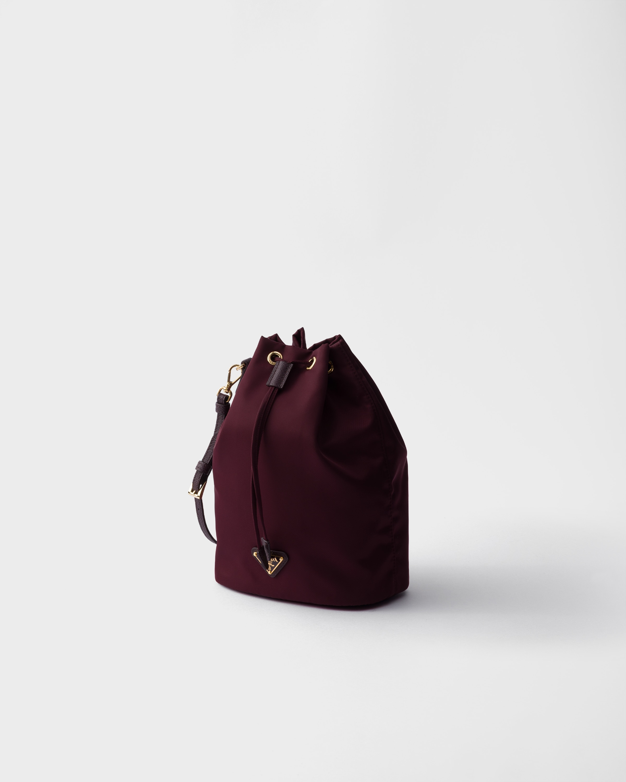 Burgundy Re-Nylon pouch | PRADA