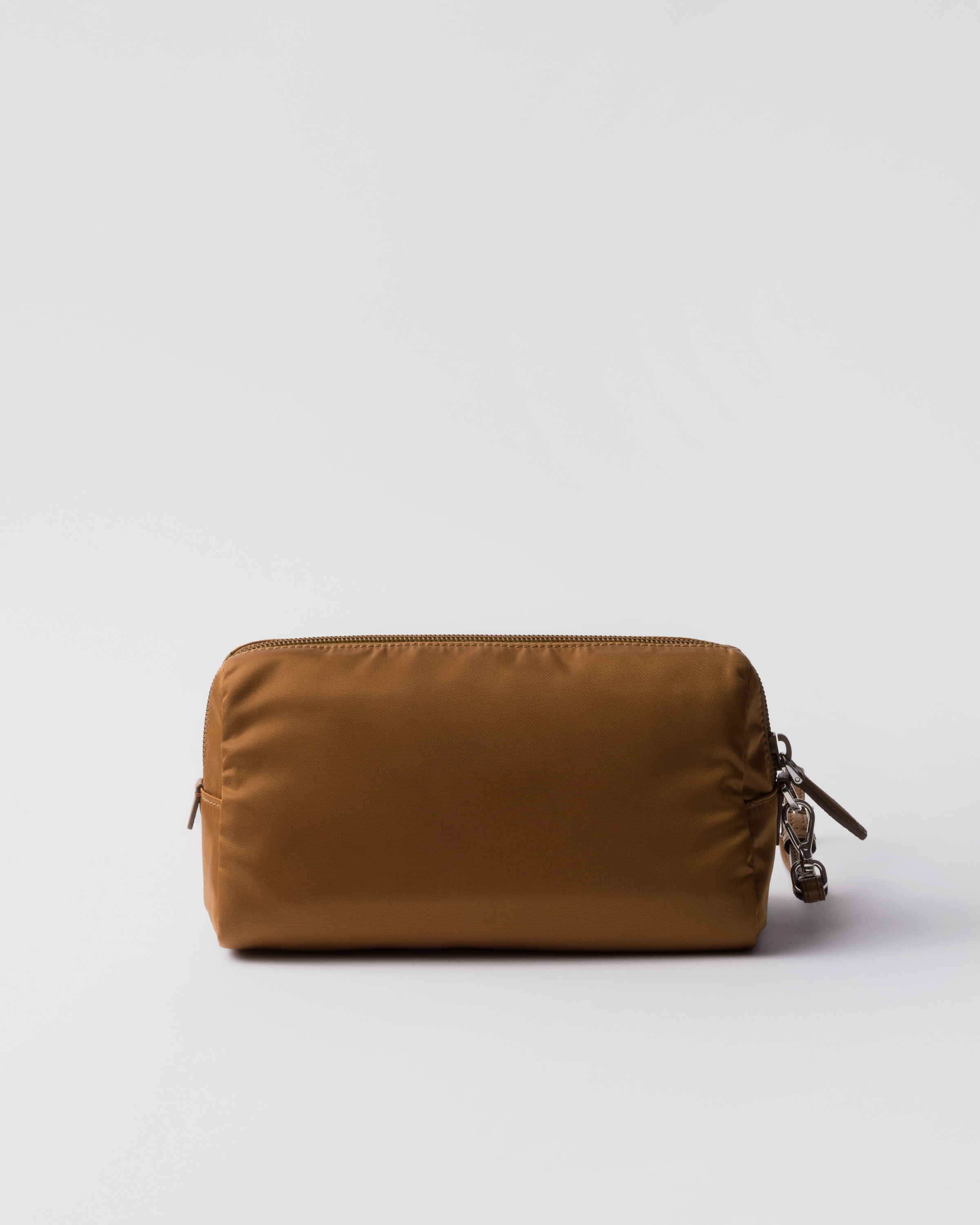 Prada Re-nylon Pouch In Brandy