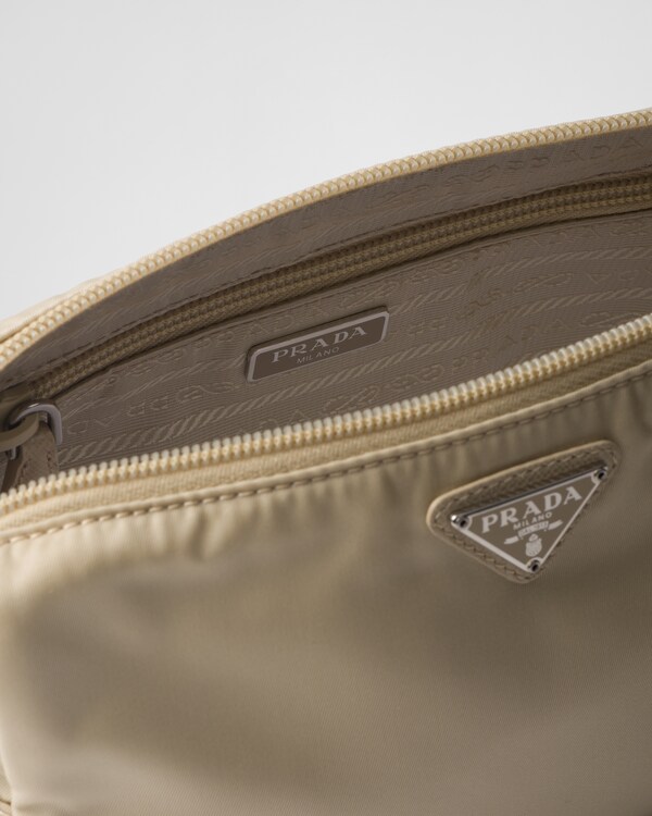 Medium Re-Nylon pouch - Desert Beige Medium Re-Nylon pouch - Desert Beige