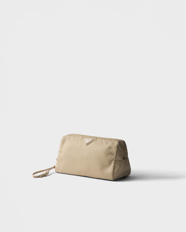 Medium Re-Nylon pouch - Desert Beige Medium Re-Nylon pouch - Desert Beige