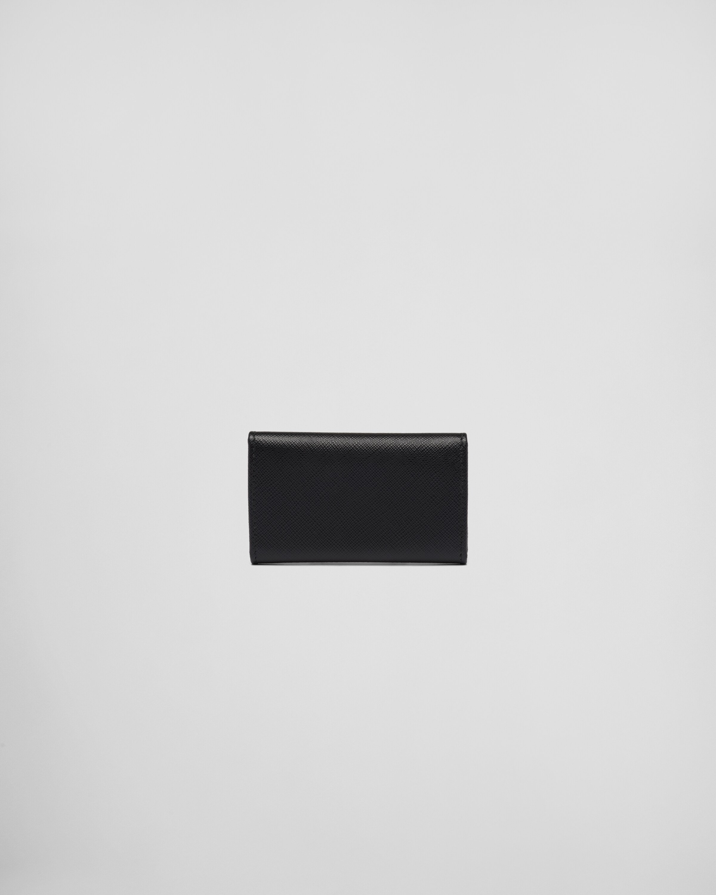 Black Saffiano Leather Keychain | Prada