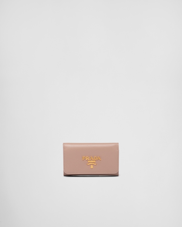 ピンクベージュ サフィアーノレザー キーケース | PRADA