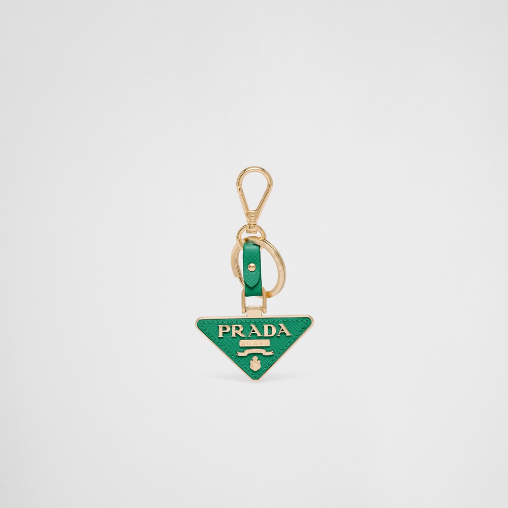 Prada Portachiavi in Saffiano e metallo 1
