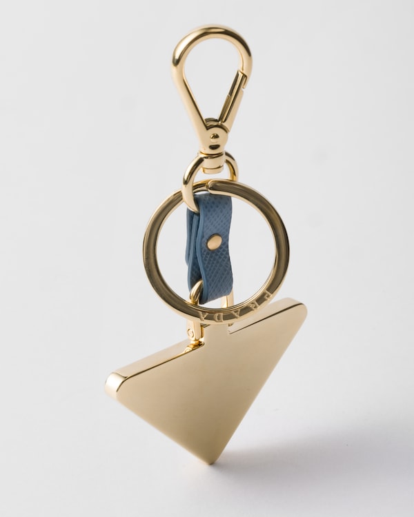 Portachiavi in Saffiano e metallo Portachiavi in Saffiano e metallo