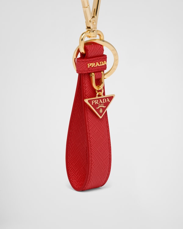 Porte-clés en cuir Saffiano Porte-clés en cuir Saffiano