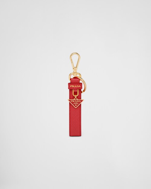Prada Saffiano leather keychain 1
