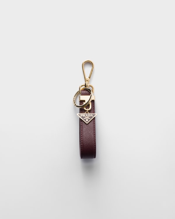 Saffiano leather keychain Saffiano leather keychain