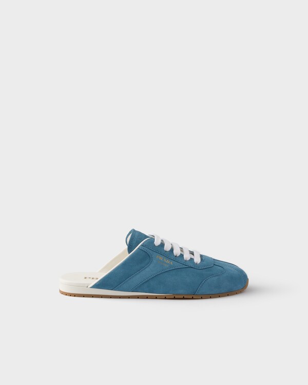 حذاء بكعب من الجلد السويدي - أزرق نجمي حذاء بكعب من الجلد السويدي - أزرق نجمي