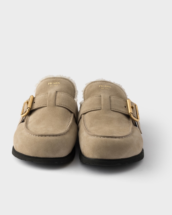 Suede mules - Desert Beige Suede mules - Desert Beige