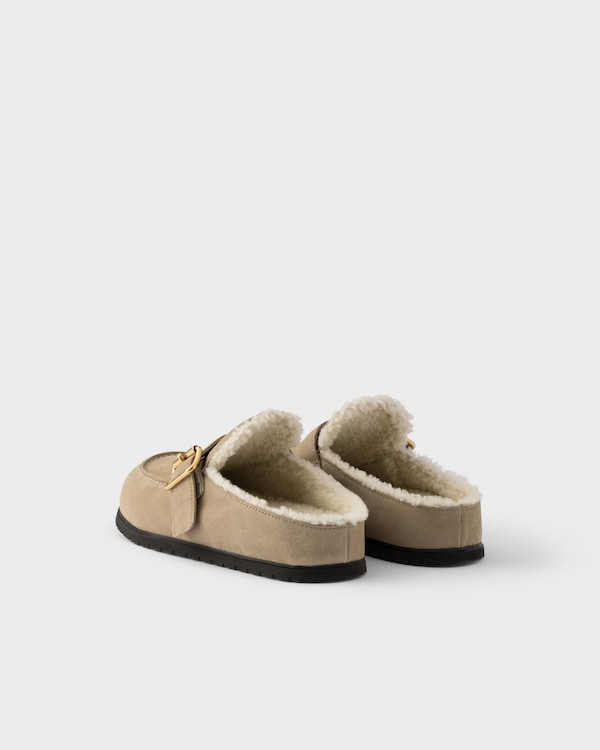 Suede mules - Desert Beige Suede mules - Desert Beige