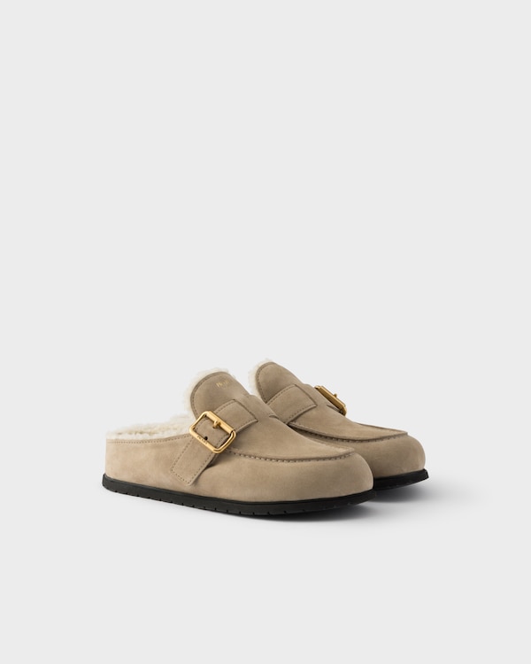 Suede mules - Desert Beige Suede mules - Desert Beige