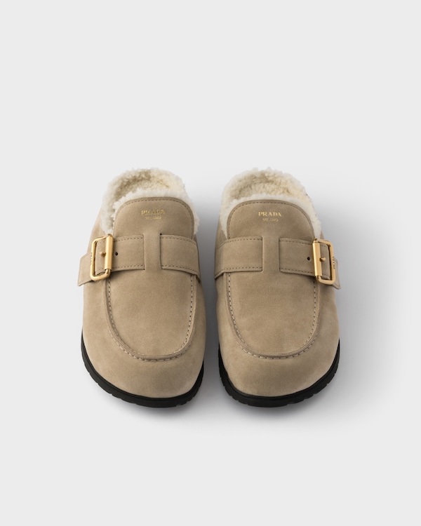 Suede mules - Desert Beige Suede mules - Desert Beige