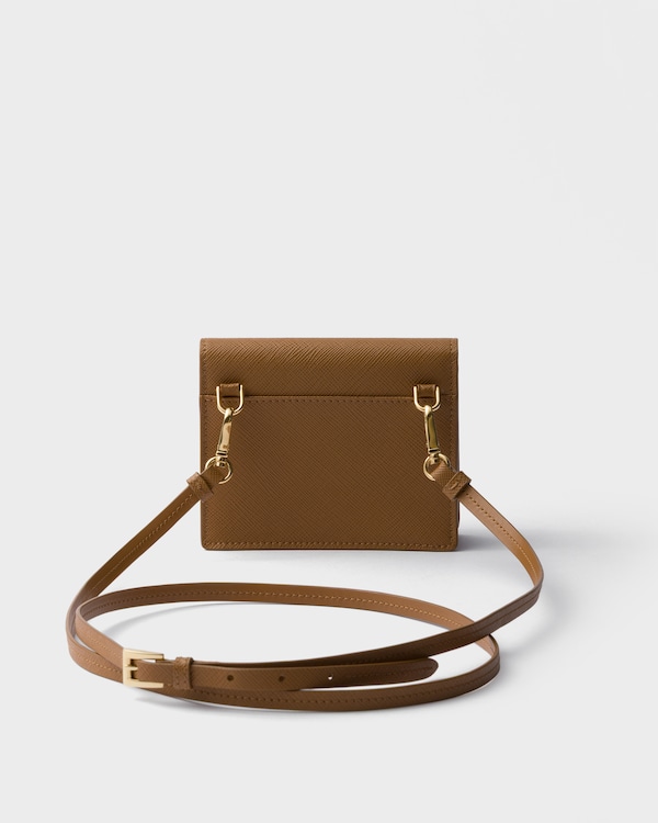 Saffiano mini pouch - Caramelo Saffiano mini pouch - Caramelo