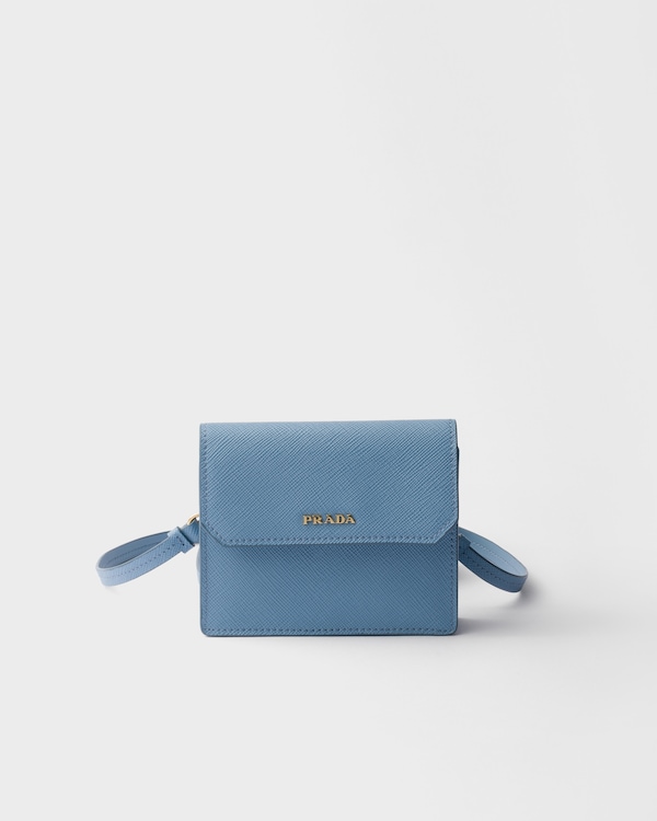 Saffiano mini pouch - Azul Astral Saffiano mini pouch - Azul Astral