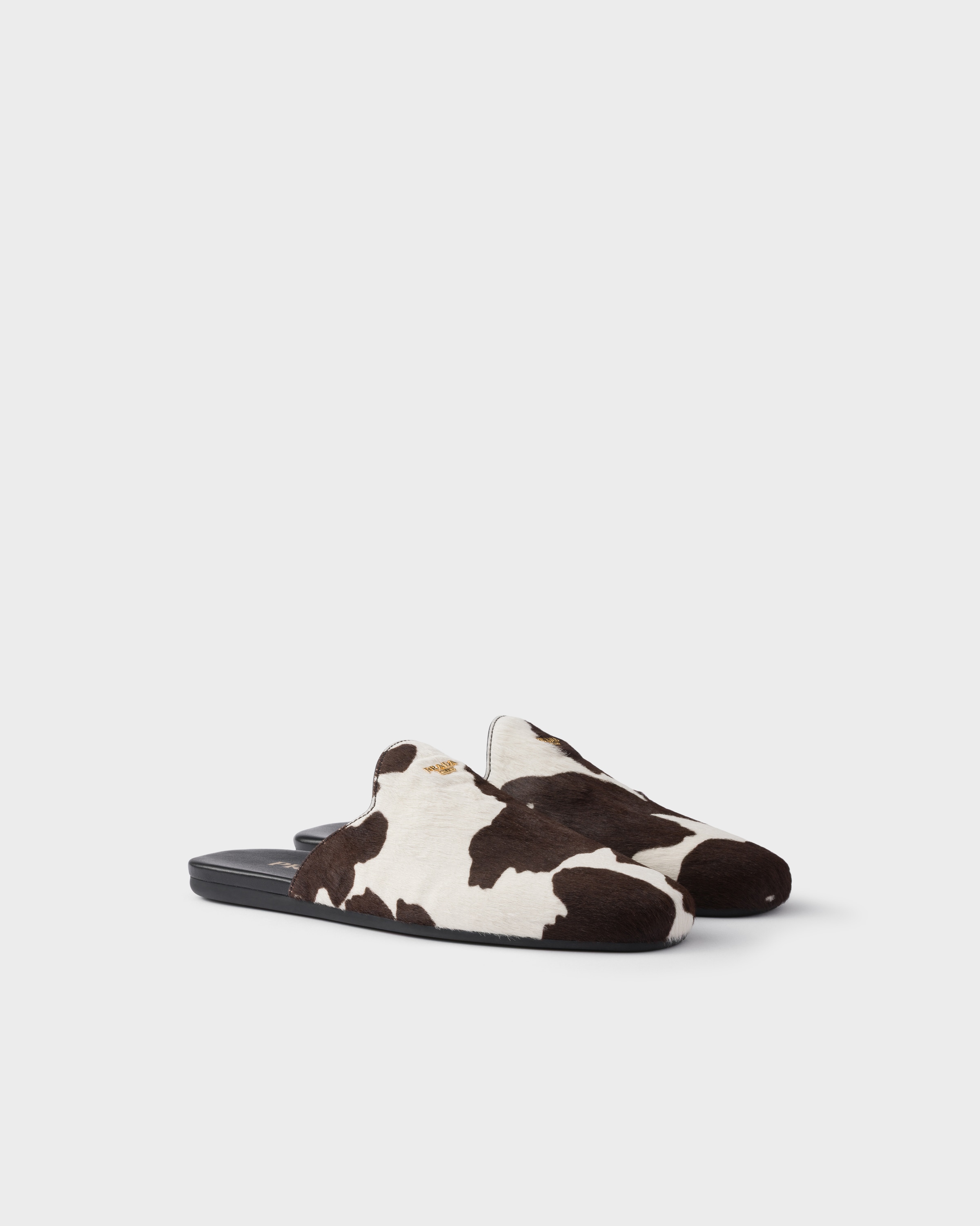 Prada レザー サンダル | ブラウン | FARFETCH JP