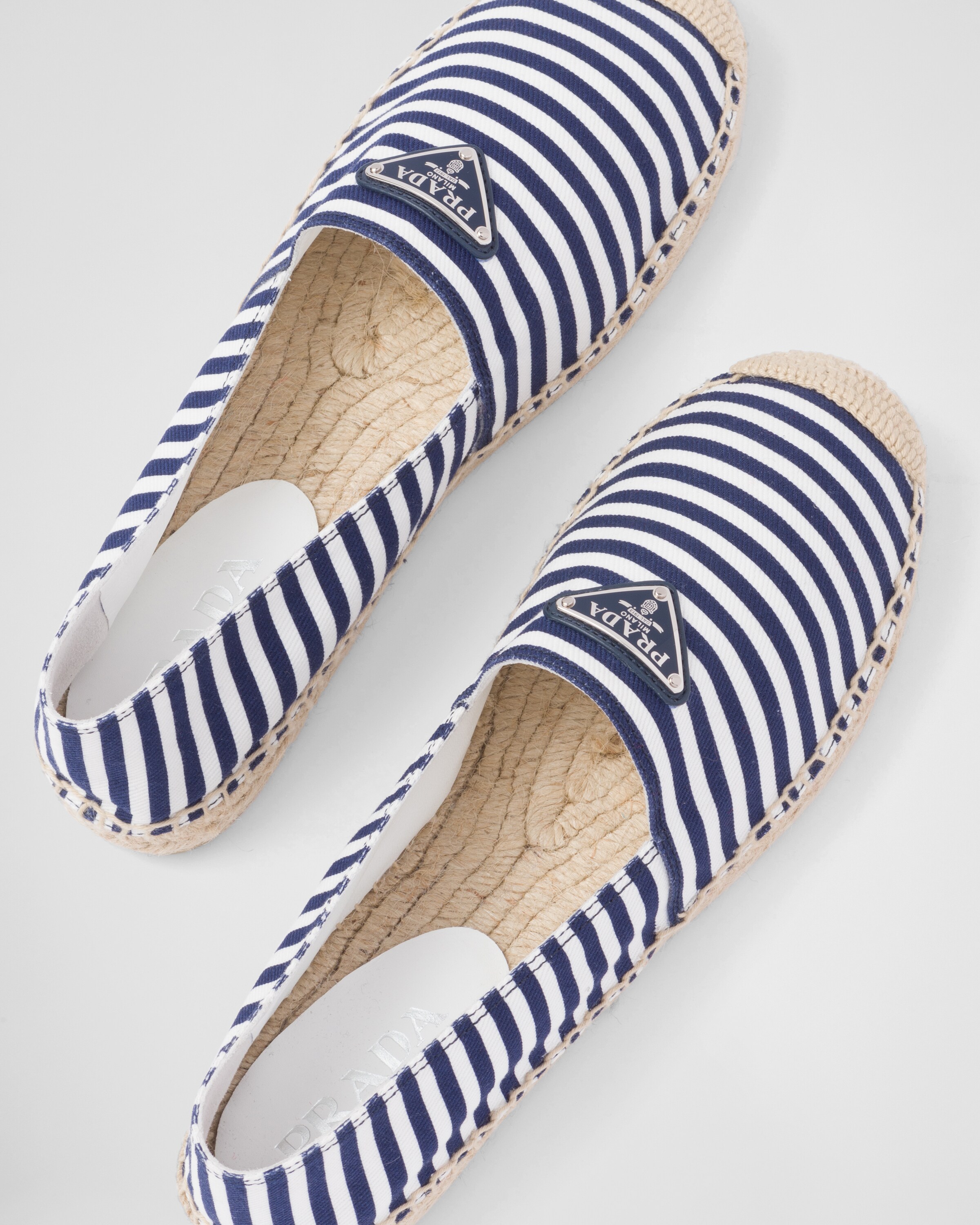 Prada Blue Fabric Espadrilles