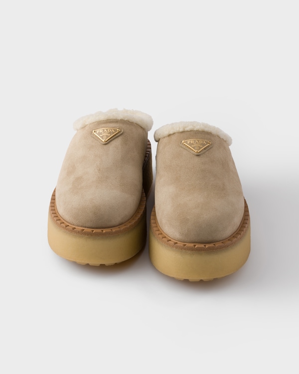Suede slippers - Desert Beige Suede slippers - Desert Beige