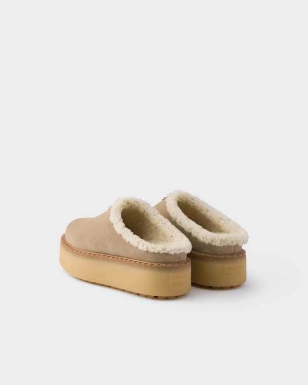 Suede slippers - Desert Beige Suede slippers - Desert Beige