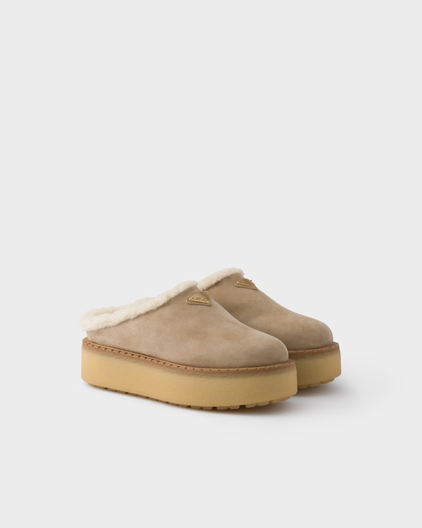 Suede slippers - Desert Beige Suede slippers - Desert Beige