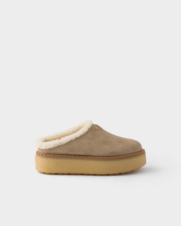 Suede slippers - Desert Beige Suede slippers - Desert Beige