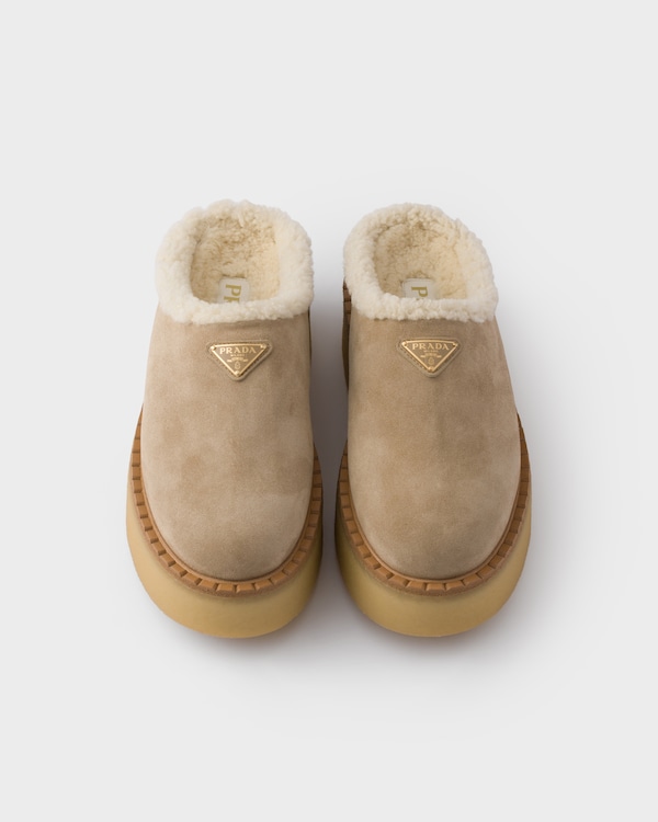Suede slippers - Desert Beige Suede slippers - Desert Beige
