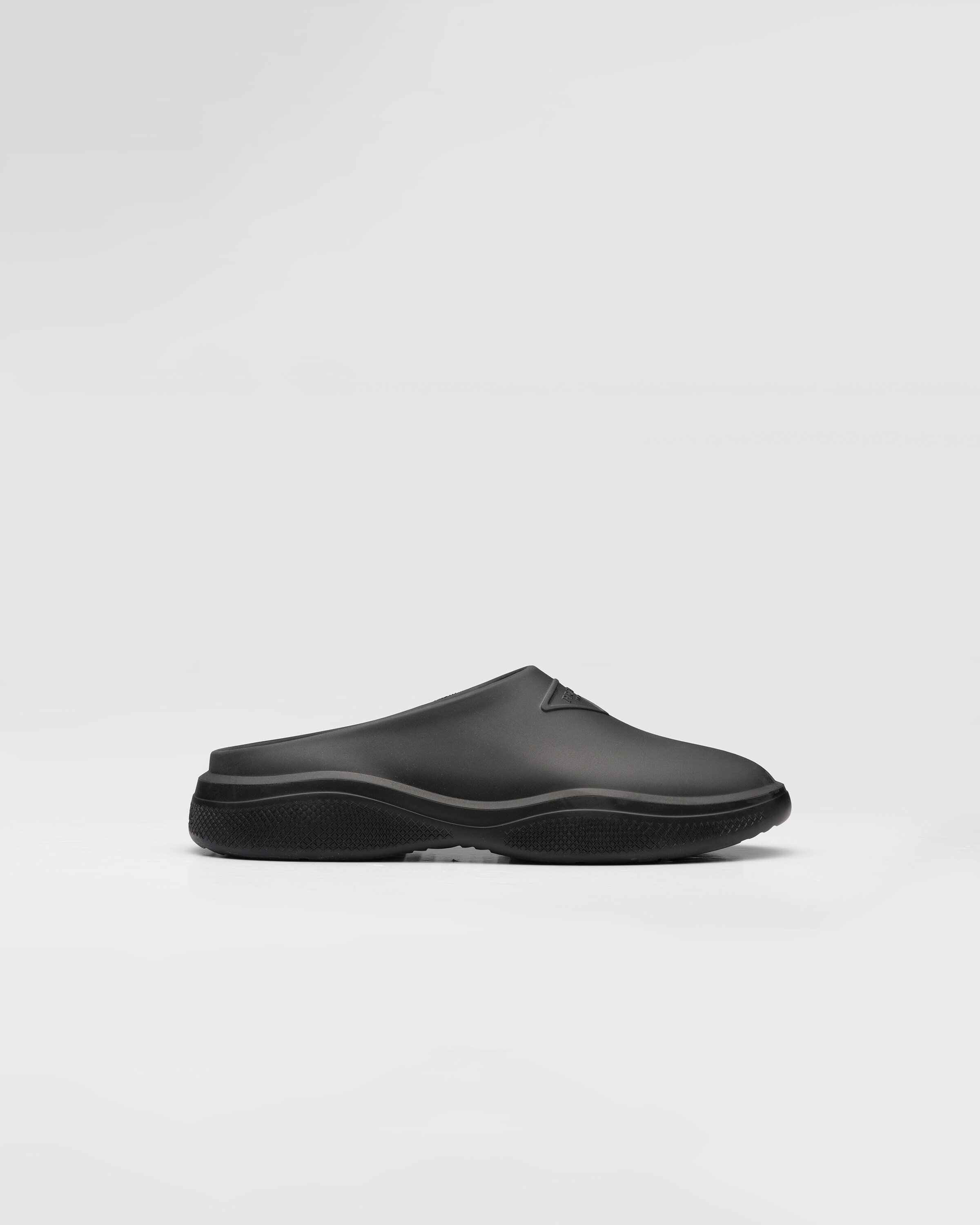 Black Foam rubber mules | Prada