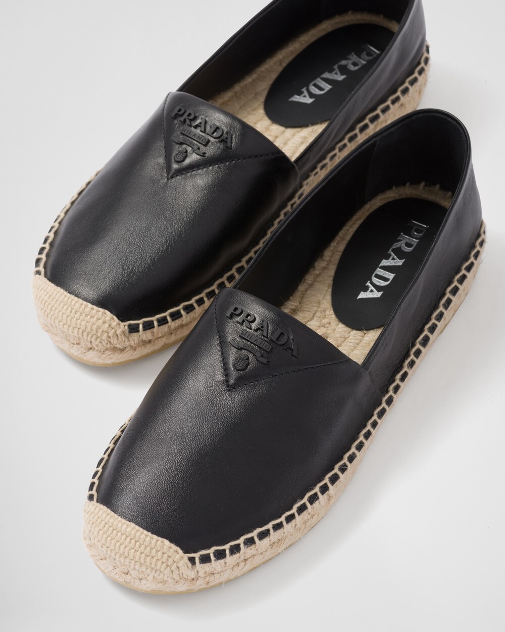 Black prada espadrilles clearance