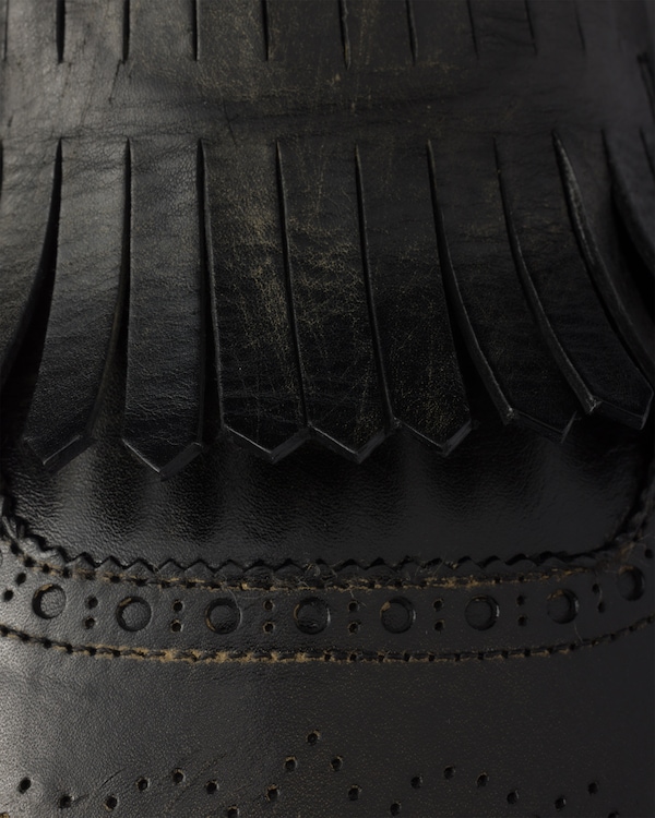 Shuffle fringed leather mules Shuffle fringed leather mules