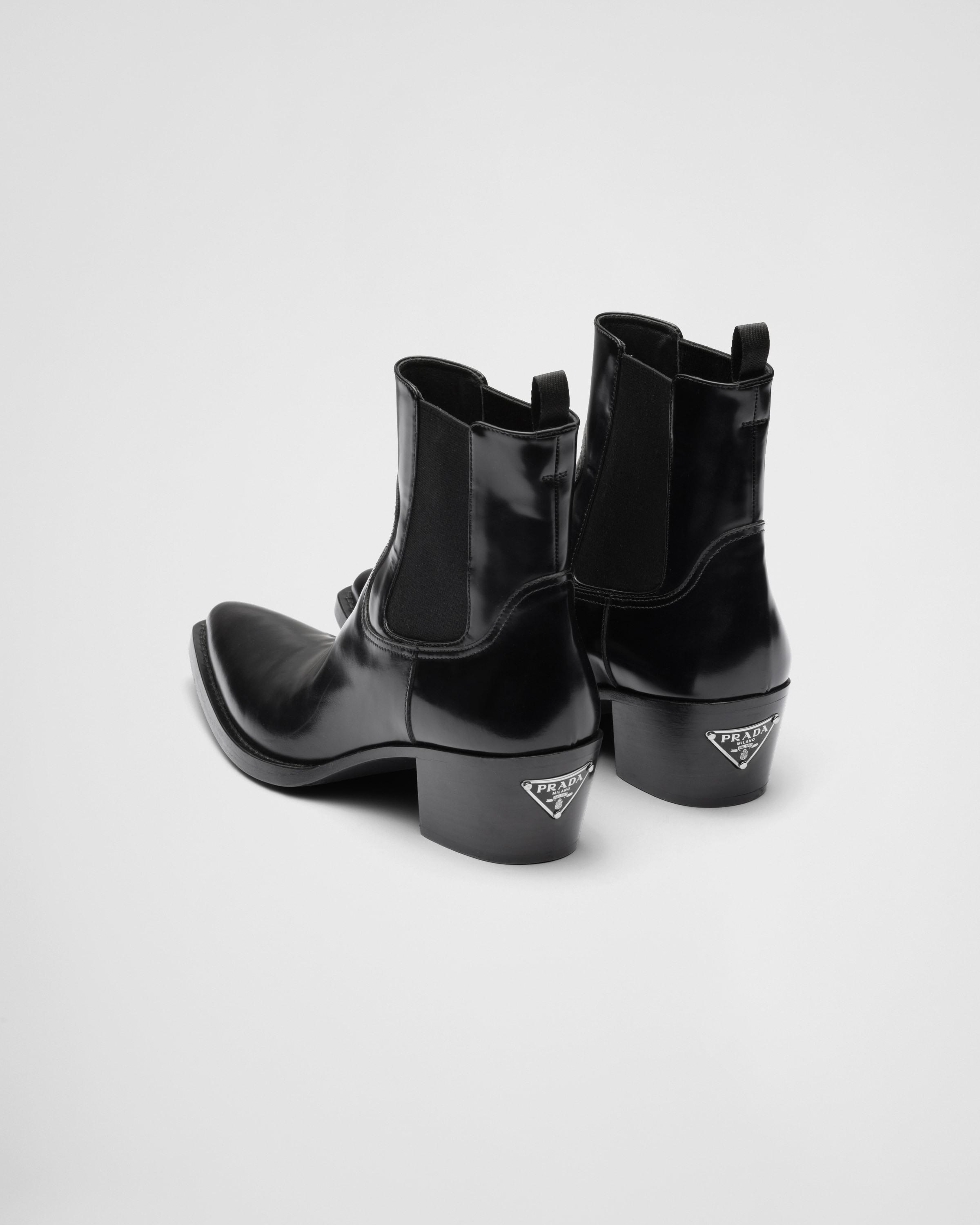 Prada leather booties sale
