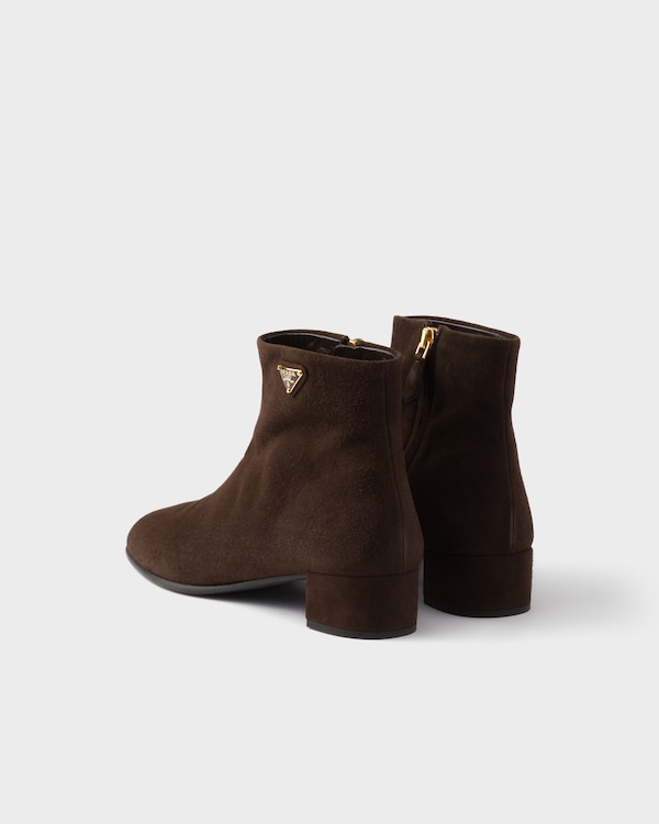 Suede booties - Dark Brown Suede booties - Dark Brown