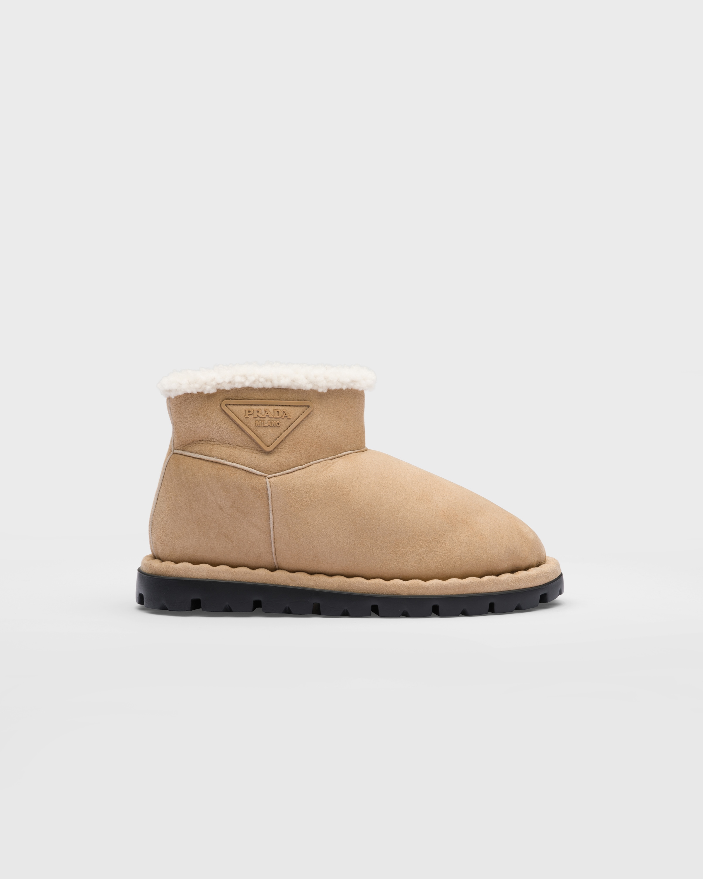 Prada top shearling boots