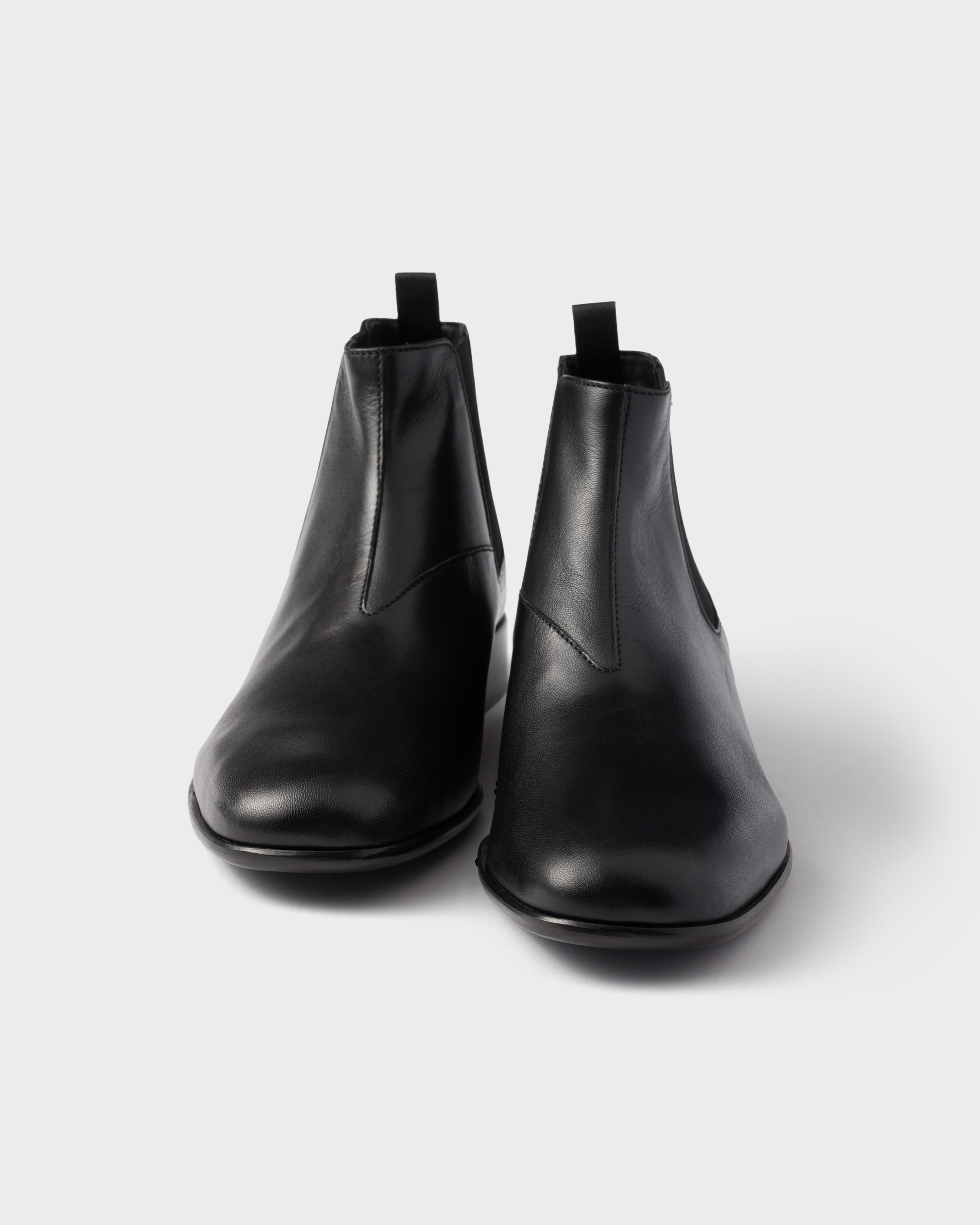Leather booties