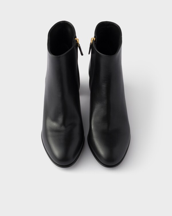 Bottines en veau velours - Marron Foncé Bottines en veau velours - Marron Foncé